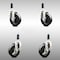Service Caster 4 Inch 316SS Soft Rubber Swivel 7/8 Inch Expanding Stem Caster Brake SCC, 2PK SCC-SS316EX20S414-SRS-2-TLB-2-78 - alternate 3